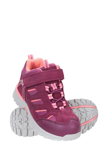 Mountain Warehouse Red Junior Berry Drift Waterproof Walking Boots