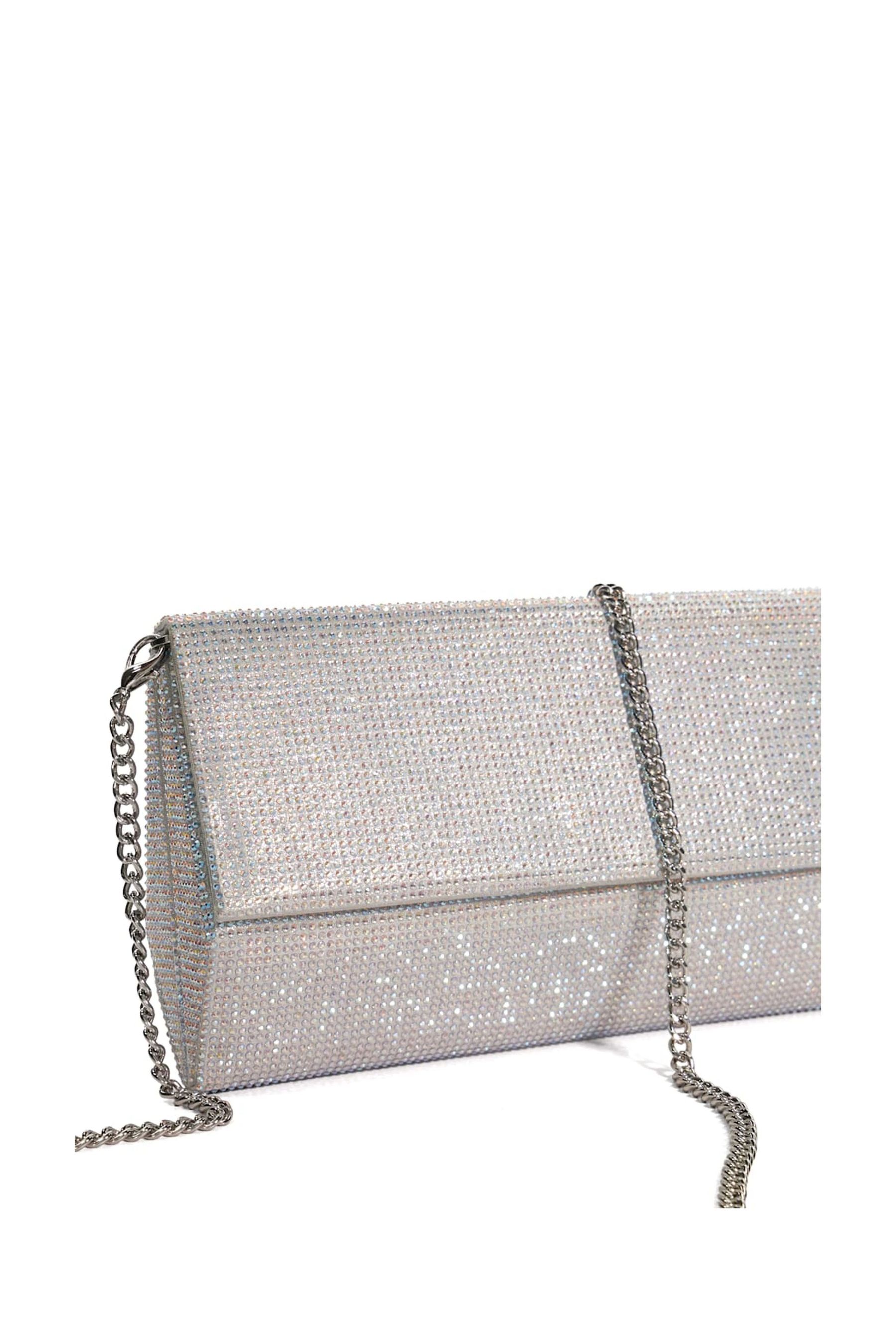 Buy Dune London Silver Esmes Structured Foldover Clutch Bag from the Next UK online shop