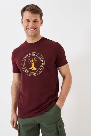 Crew Clothing Printed Lighthouse Graphic T-Shirt