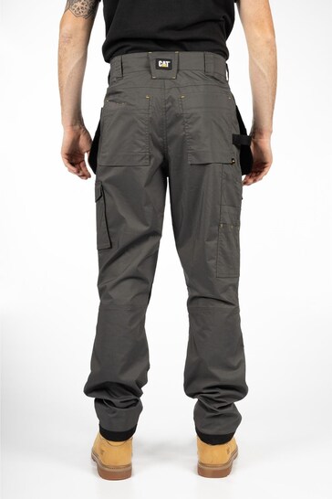 CAT Grey Essential Knee Pocket Stretch Holster Trousers