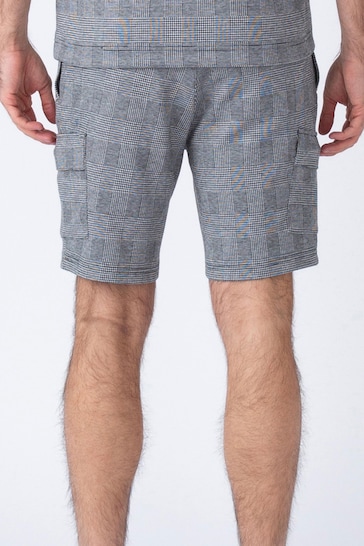 Luke 1977 Grey Ranville Grey Check Shorts