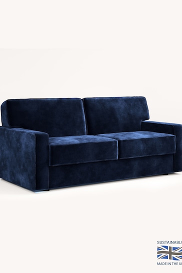 Jay-Be Luxe Velvet Royal Blue Linea 3 Seater Sofa Bed