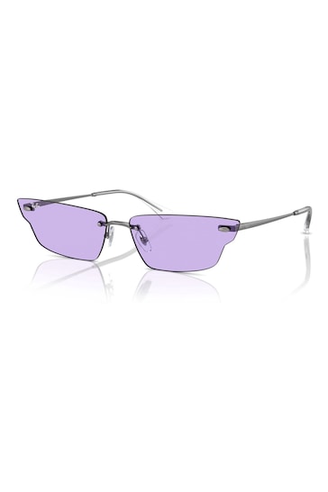 Ray-Ban Grey Anh Rb3731 Irregular Sunglasses