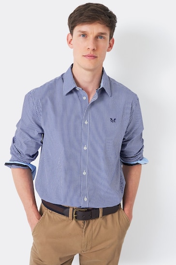 Crew Clothing Company Classic Fit Micro Gingham Shirt