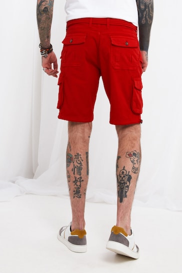 Joe Browns Red Hit The Action Shorts
