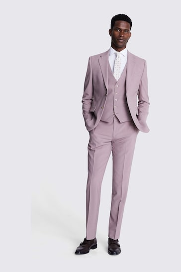 DKNY Dusty Pink Slim Fit Suit - Jacket