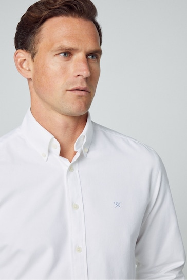 Hackett London Men Long Sleeve White Shirt