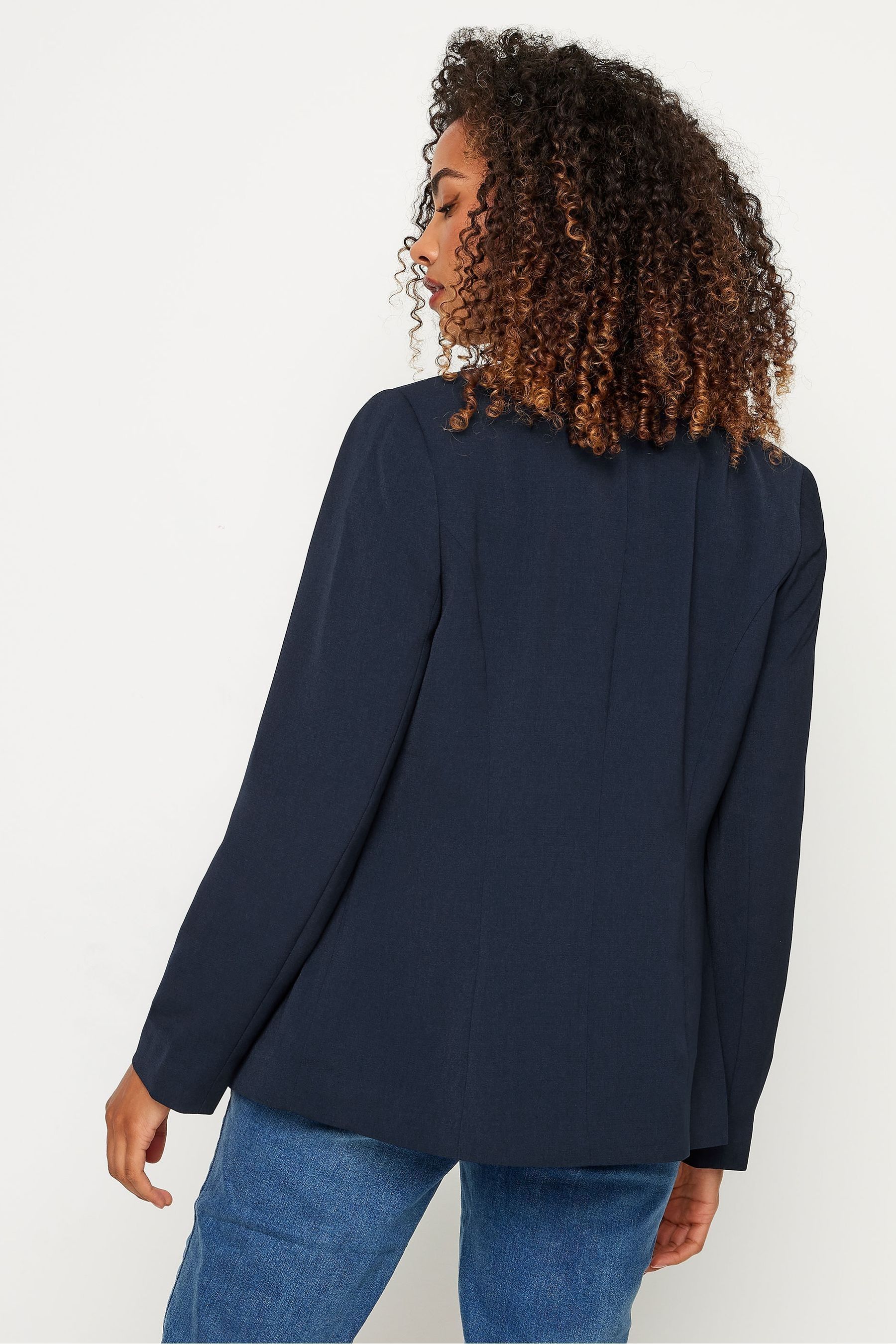 Fitted blue blazer store