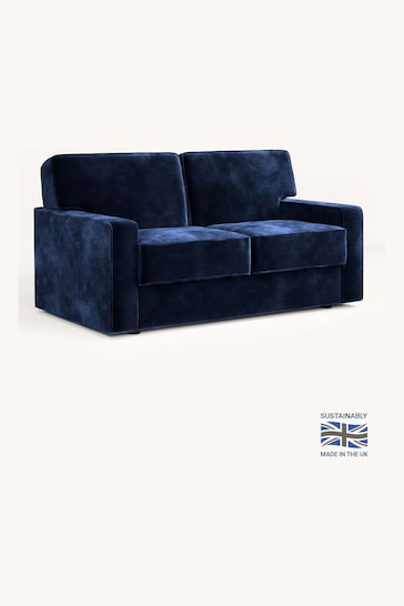 Jay-Be Luxe Velvet Royal Blue Linea 2 Seater Sofa Bed
