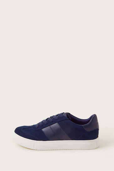 Monsoon Blue Faux Suede Trainers