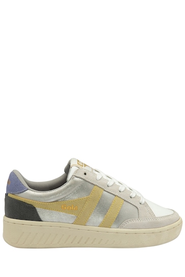 Gola Silver Ladies Superslam Blaze Lace-Up Trainers