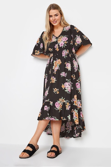 Yours Curve Black High Lo Dress