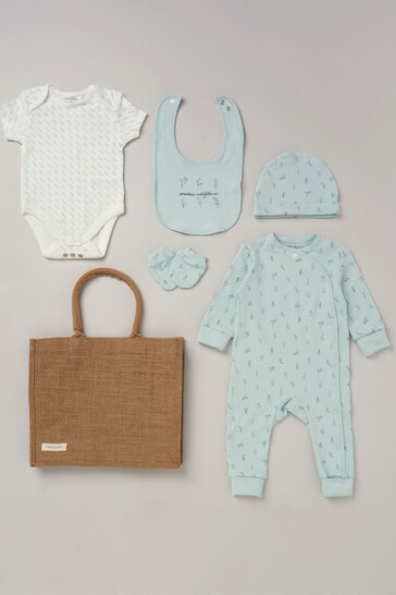 Homegrown Blue Baby Gift Set With Bag 5-Piece