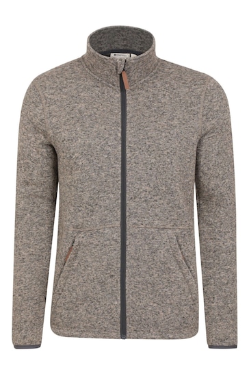 Mountain Warehouse Grey Mens Idris II Full-Zip Fleece Jacket