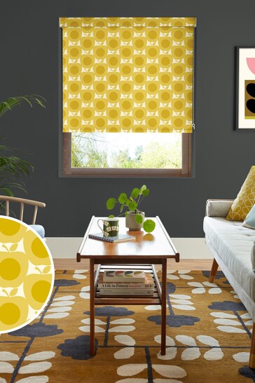 Orla Kiely Yellow Apples Made to Measure Roller Blinds