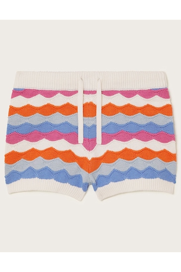 Monsoon Multi Wavy Stripe Knit Shorts