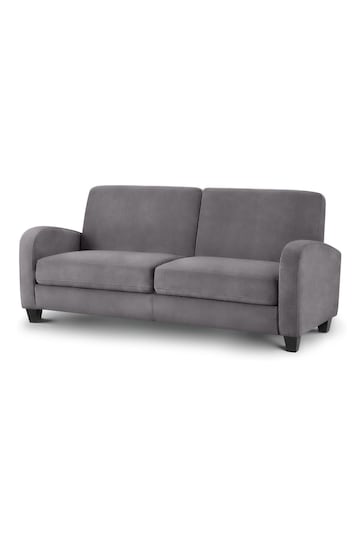 Julian Bowen Grey Vivo 3 Seater Chenille Sofa