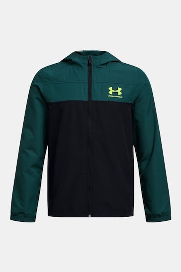 Under Armour Black/Teal Blue Unstoppable Jacket