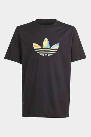 adidas Originals Back Print Graphic Black T-Shirt