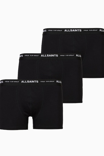 AllSaints Underground Boxer Black Shorts