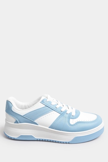 Yours Curve Blue Chunky Trainers In Extra Wide EEE Fit