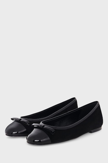 Hobbs Diana Ballerina Black Shoes