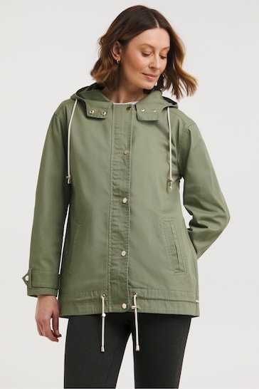 JD Williams Green Hooded Utility Parka