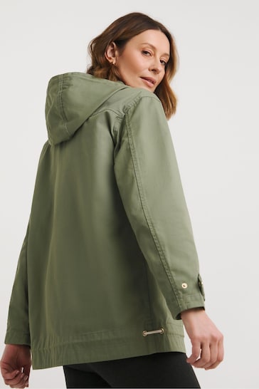 JD Williams Green Hooded Utility Parka