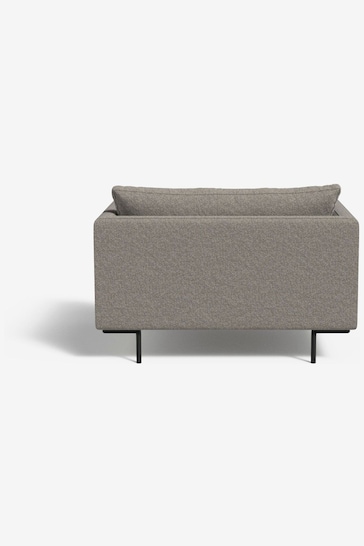 MADE.COM Basket Weave Pumice Grey Harlow Loveseat