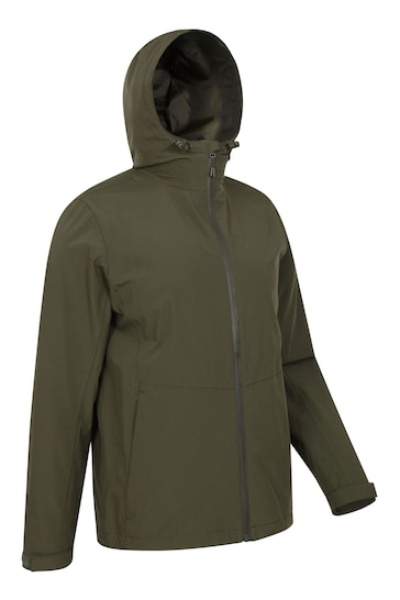 Mountain Warehouse Green Covert Mens Lightweight, Waterproof Outdoor Jacket