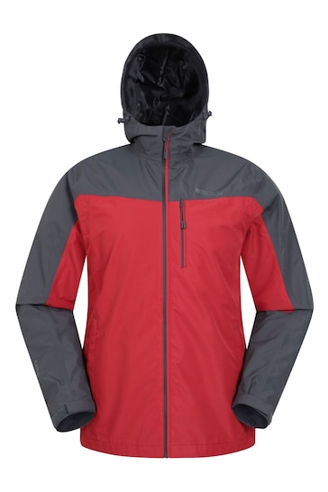 Mountain Warehouse Red Mens Brisk Extreme Waterproof Jacket