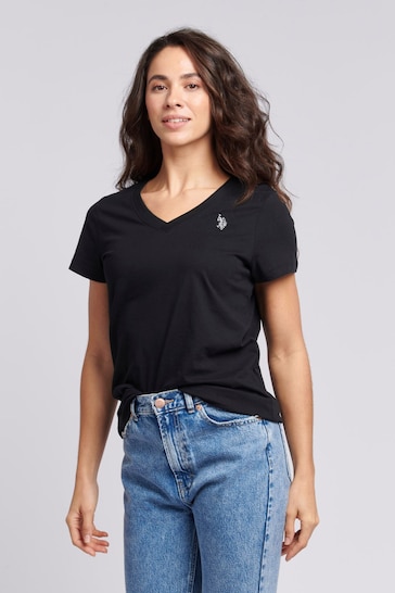 U.S. Polo Assn. Regular Fit Womens V-Neck T-Shirt