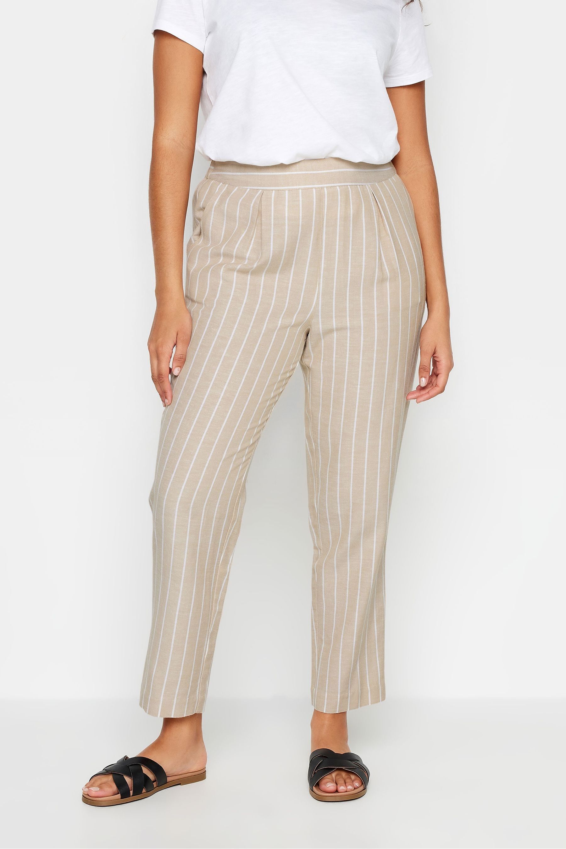 Beige linen trousers ladies uk hot sale