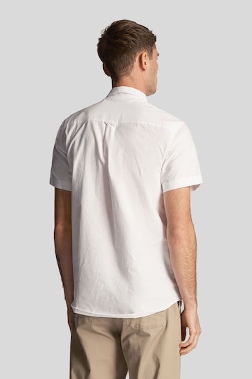 Lyle & Scott Short Sleeve Oxford White Shirt