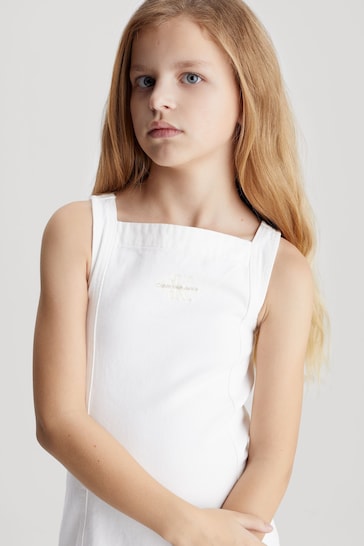 Calvin Klein Jeans Denim White Dress