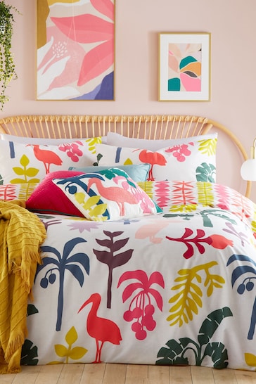 Furn Multicolour Marula Tropical Duvet Cover Set