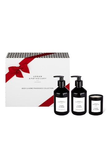 Urban Apothecary Cherry Blossom Body and Home Collection Gift Set (Worth £65)