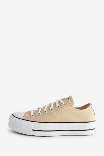 Converse Neutral Chuck Taylor All Star Ox Lift Trainers