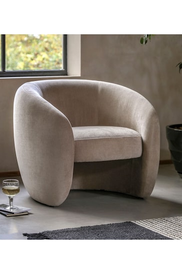 Gallery Home Cream Codie Leather Armchair