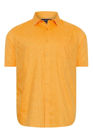 BadRhino Big & Tall Orange Blue Marl Short Sleeve Shirt