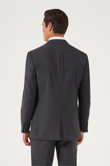 Skopes Tailored Fit Grey Madrid Charcoal Suit Jacket