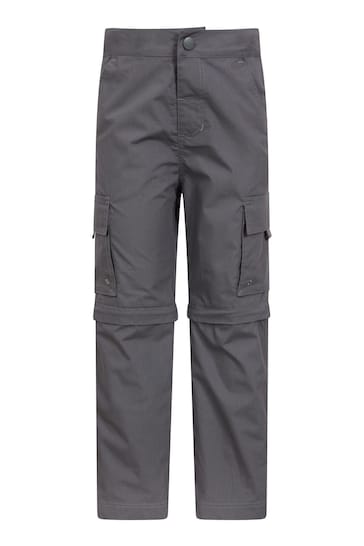 Mountain Warehouse Grey Active Kids Convertible Trousers