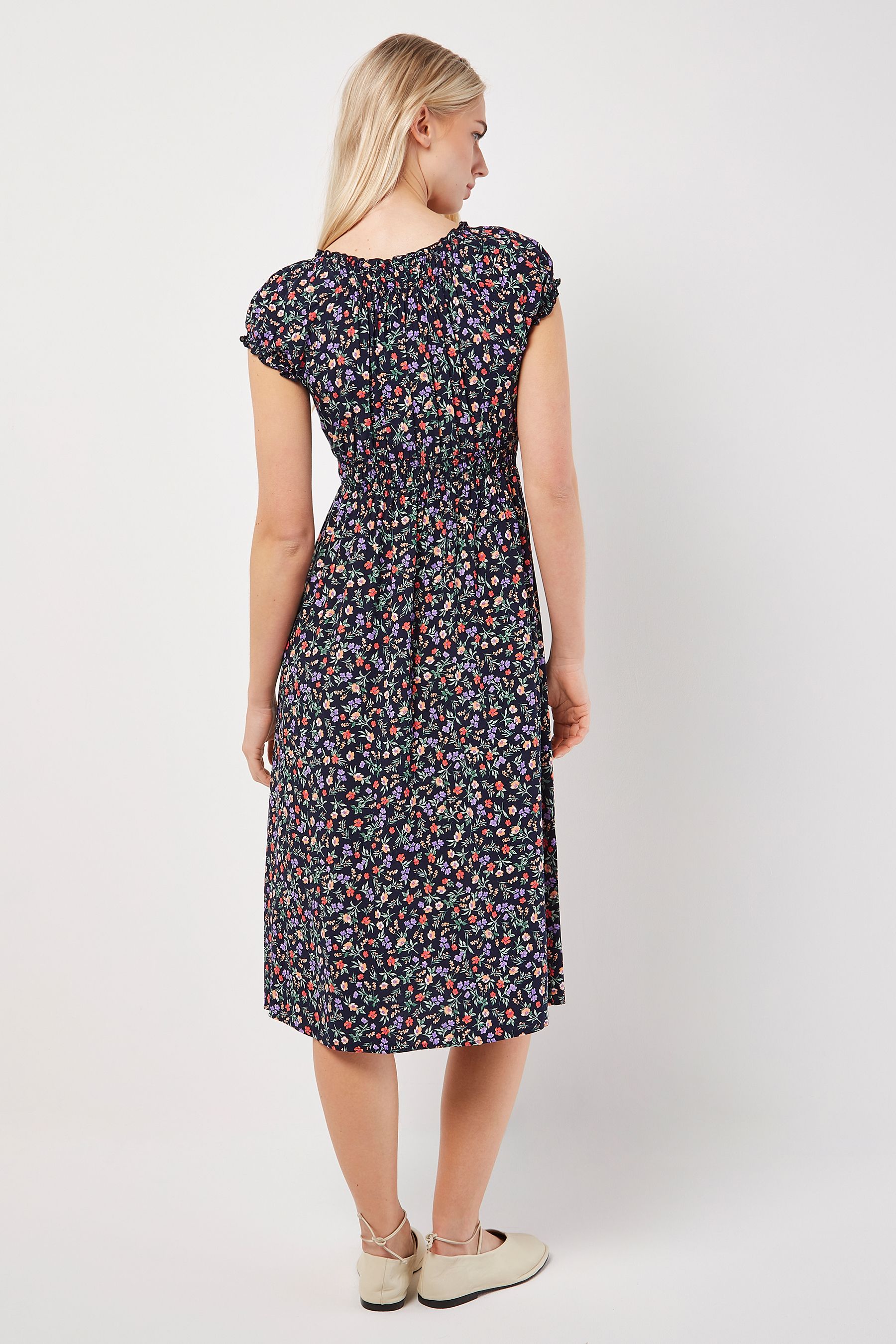 Midi milkmaid dress sales