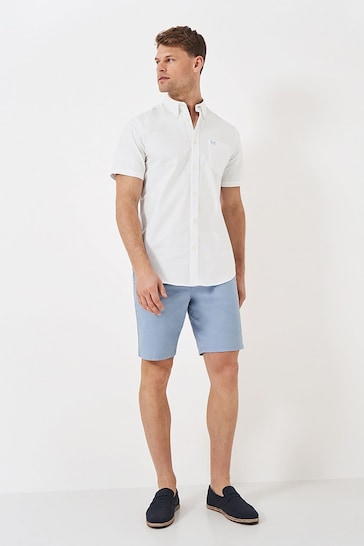 Crew Clothing Company Plain Cotton Classic White Shirt