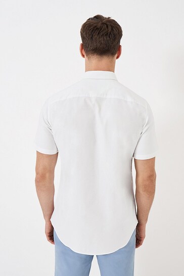 Crew Clothing Company Plain Cotton Classic White Shirt