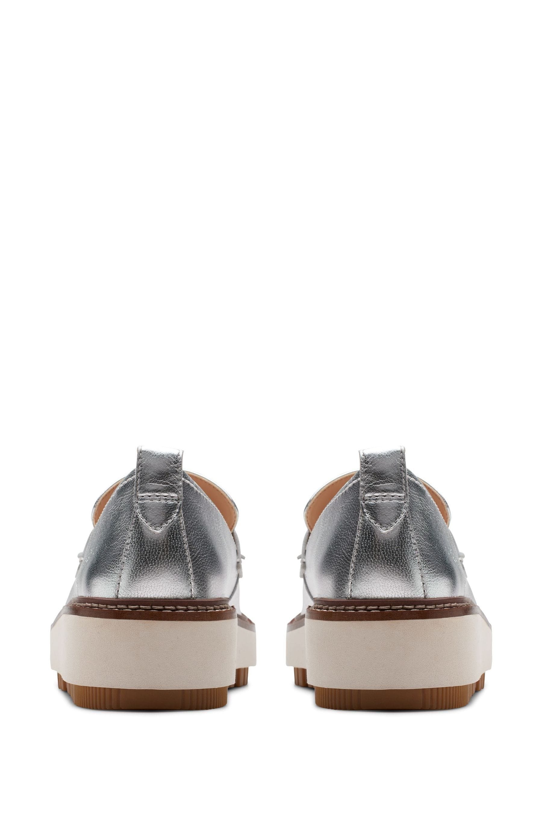 Buy Clarks Silver Nubuck Orianna Loafers from the Next UK online shop