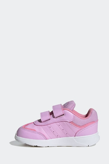 adidas White/Pink Kids Tensaur Switch Shoes