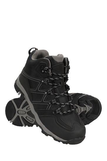 Mountain Warehouse Black Oscar Kids Walking Boots