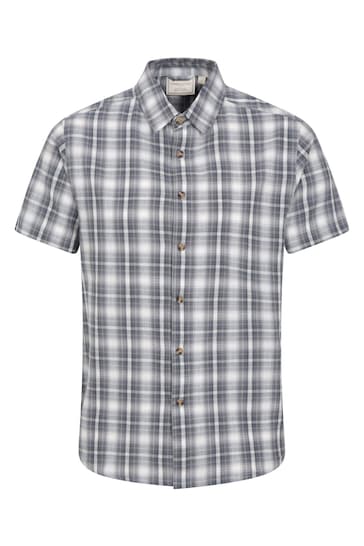 Mountain Warehouse Grey Mens Weekender Cotton Shirt