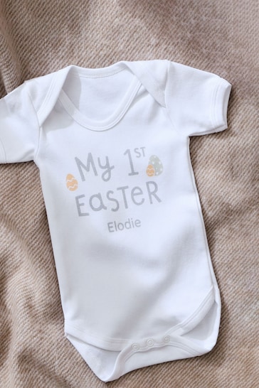 Personalised White My 1st Easter Bodysuit by My 1st Years